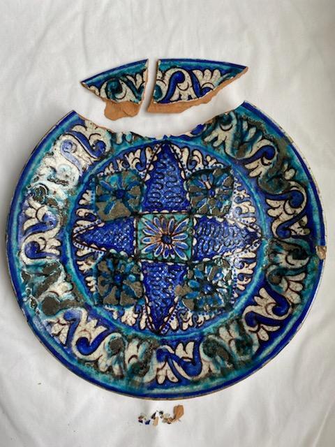 Hearst Castle Conservation Highlight: 17th-Century Anatolian Ceramic Dish