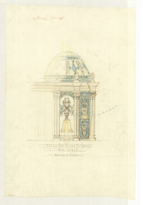 Julia Morgan's sketch of a bell tower